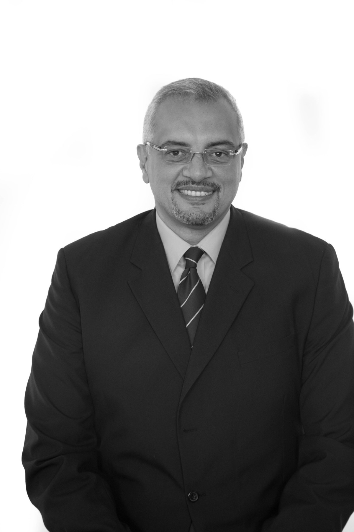 Sherif El-Sanadily black and white professional portrait